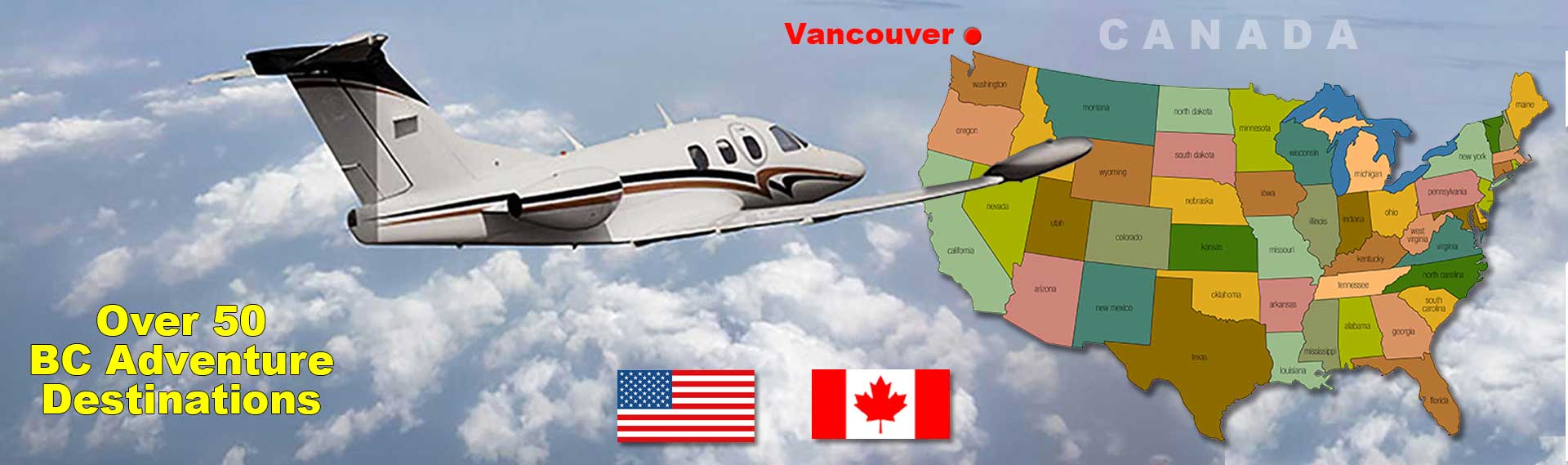 USA Charter Flights BC Adventures